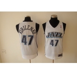 nba utah jazz #47 kirilenko white(fans edition)