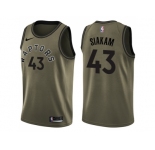 Men Nike Toronto Raptors #43 Pascal Siakam Green Salute to Service NBA Swingman Jersey