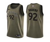 Men Nike Toronto Raptors #92 Lucas Nogueira Green Salute to Service NBA Swingman Jersey