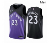 Men Toronto Raptors #23 Fred VanVleet Purple NBA Swingman 2020 21 Earned Edition Jersey