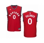 Men's Adidas Toronto Raptors #0 Jared Sullinger Authentic Red Road NBA Jersey