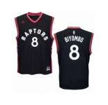 Men's Adidas Toronto Raptors #8 Bismack Biyombo Swingman Black Alternate NBA Jersey