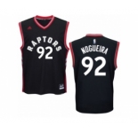 Men's Adidas Toronto Raptors #92 Lucas Nogueira Swingman Black Alternate NBA Jersey