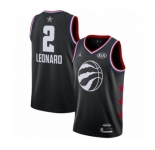 Men's Jordan Toronto Raptors #2 Kawhi Leonard Swingman Black 2019 All-Star Game Basketball Jersey