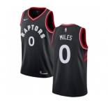 Men's Nike Toronto Raptors #0 C.J. Miles Swingman Black Alternate NBA Jersey Statement Edition