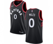 Men's Nike Toronto Raptors #0 C.J. Miles Swingman Black Alternate NBA Jersey Statement Edition