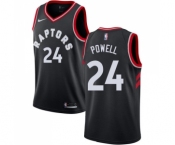 Men's Nike Toronto Raptors #24 Norman Powell Swingman Black Alternate NBA Jersey Statement Edition