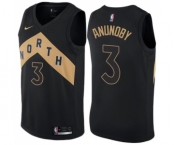 Men's Nike Toronto Raptors #3 OG Anunoby Swingman Black NBA Jersey - City Edition