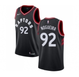 Men's Nike Toronto Raptors #92 Lucas Nogueira Swingman Black Alternate NBA Jersey Statement Edition