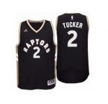 Men's Toronto Raptors #2 P. J. Tucker adidas Black Player Swingman OVO Jersey
