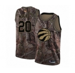 Men's Toronto Raptors #20 Jodie Meeks Swingman Camo Realtree Collection 2019 Basketball Finals Bound Jersey