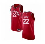 Men's Toronto Raptors #22 Patrick McCaw Authentic Red Basketball Jersey - Icon Edition