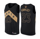 Men's Toronto Raptors #23 Fred VanVleet Swingman Black 2019 Basketball Finals Bound Jersey - City Edition