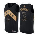 Men's Toronto Raptors #3 OG Anunoby Authentic Black 2019 Basketball Finals Bound Jersey - City Edition