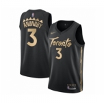 Men's Toronto Raptors #3 OG Anunoby Swingman Black Basketball Jersey 2019-20 City Edition