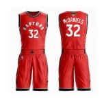 Men's Toronto Raptors #32 KJ McDaniels Swingman Red 2019 Basketball Finals Bound Suit Jersey - Icon Edition