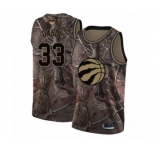 Men's Toronto Raptors #33 Marc Gasol Swingman Camo Realtree Collection 2019 Basketball Finals Bound Jersey