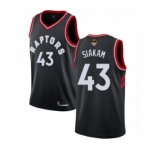 Men's Toronto Raptors #43 Pascal Siakam Authentic Black 2019 Basketball Finals Bound Jersey Statement Edition