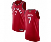 Men's Toronto Raptors #7 Kyle Lowry Authentic Red 2019 Basketball Finals Bound Jersey - Icon Edition
