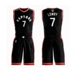 Men's Toronto Raptors #7 Kyle Lowry Swingman Black 2019 Basketball Finals Bound Suit Jersey Statement Edition