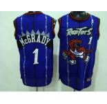 nba jersey toronto raptors #1 mcgrady blue