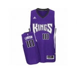 Men's Adidas Sacramento Kings #10 Ty Lawson Swingman Purple Road NBA Jersey