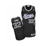 Men's Adidas Sacramento Kings #32 Tyreke Evans Swingman Black Alternate NBA Jersey