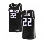 Men's Nike Sacramento Kings #22 Bruno Caboclo Authentic Black NBA Jersey Statement Edition