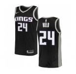 Men's Nike Sacramento Kings #24 Buddy Hield Swingman Black NBA Jersey Statement Edition