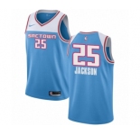Men's Nike Sacramento Kings #25 Justin Jackson Swingman Blue NBA Jersey - 2018-19 City Edition