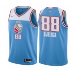 Men's Nike Sacramento Kings #88 Nemanja Bjelica Authentic Blue NBA Jersey - City Edition