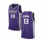 Men's Sacramento Kings #13 Dewayne Dedmon Authentic Purple Basketball Jersey - Icon Edition