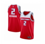 Men's Sacramento Kings #2 Mitch Richmond Swingman Red Basketball Jersey 2019-20 City Edition