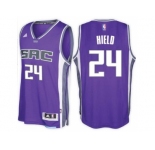 Men's Sacramento Kings #24 Buddy Hield adidas Purple City Swingman Road Jersey