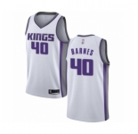 Men's Sacramento Kings #40 Harrison Barnes Authentic White Basketball Jersey - Association Edition