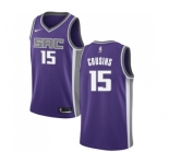 Women's Nike Sacramento Kings #15 DeMarcus Cousins Swingman Purple Road NBA Jersey - Icon Edition