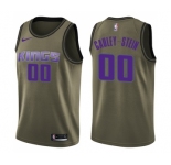Youth Nike Sacramento Kings #00 Willie Cauley-Stein Swingman Green Salute to Service NBA Jersey