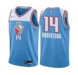Youth Nike Sacramento Kings #14 Oscar Robertson Swingman Blue NBA Jersey - City Edition