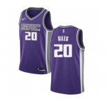 Youth Nike Sacramento Kings #20 Harry Giles Swingman Purple Road NBA Jersey - Icon Edition