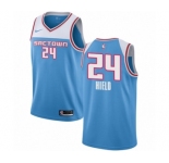 Youth Nike Sacramento Kings #24 Buddy Hield Swingman Blue NBA Jersey - 2018-19 City Edition