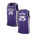 Youth Nike Sacramento Kings #25 Justin Jackson Swingman Purple Road NBA Jersey - Icon Edition
