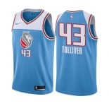 Youth Nike Sacramento Kings #43 Anthony Tolliver Swingman Blue NBA Jersey - City Edition