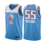 Youth Nike Sacramento Kings #55 Jason Williams Swingman Blue NBA Jersey - City Edition