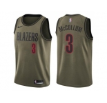Men Nike Portland Trail Blazers #3 C.J. McCollum Green Salute to Service NBA Swingman Jersey