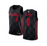 Men Nike Portland Trail Blazers #6 Shabazz Napier Authentic Black NBA Jersey - City Edition