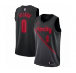 Men's Nike Portland Trail Blazers #0 Damian Lillard Swingman Black NBA Jersey - 2018-19 City Edition