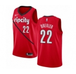 Men's Nike Portland Trail Blazers #22 Clyde Drexler Red Swingman Jersey - Earned Edition
