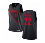 Men's Nike Portland Trail Blazers #22 Clyde Drexler Swingman Black NBA Jersey - 2018-19 City Edition