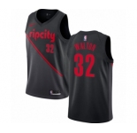 Men's Nike Portland Trail Blazers #32 Bill Walton Swingman Black NBA Jersey - 2018-19 City Edition