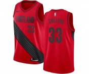 Men's Nike Portland Trail Blazers #33 Zach Collins Swingman Red Alternate NBA Jersey Statement Edition